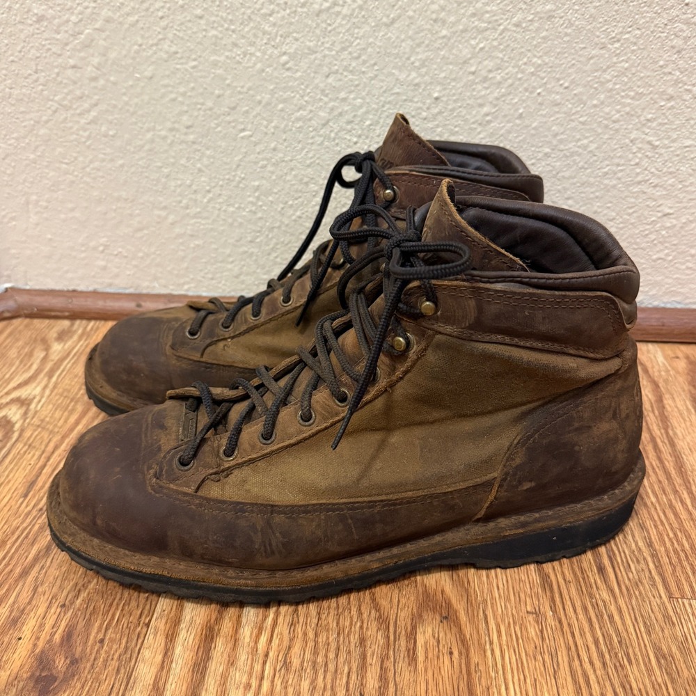 Danner Ridge DK Brown Leather Boots Men 12 EU 46.5 Lace Hunting Outdoor Gore-tex